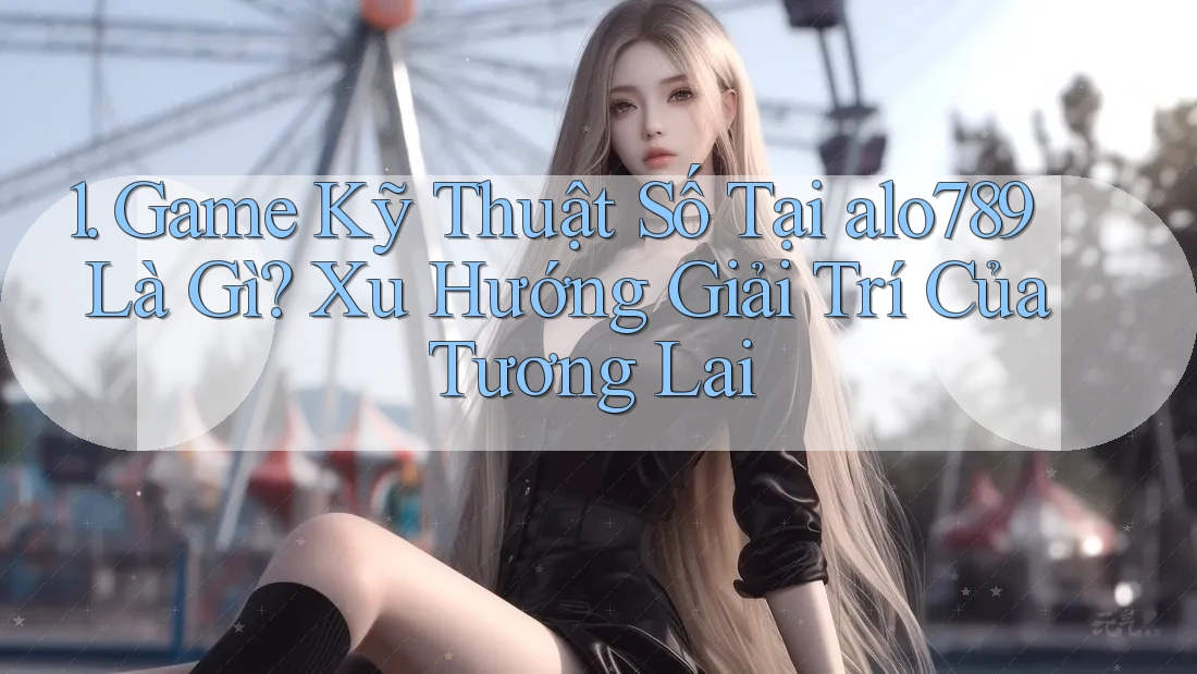 1. Game Kỹ Thuật Số Tại alo789 Là Gì? Xu Hướng Giải Trí Của Tương Lai 1. Game Kỹ Thuật Số Tại alo789 Là Gì? Xu Hướng Giải Trí Của Tương Lai