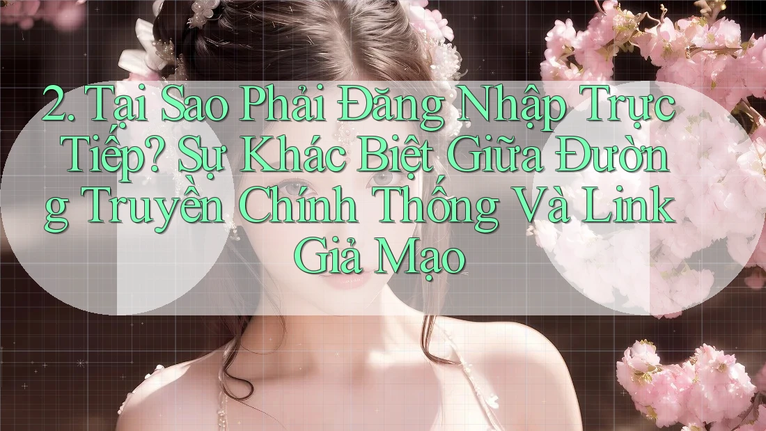 2. Tại Sao Phải Đăng Nhập Trực Tiếp? Sự Khác Biệt Giữa Đường Truyền Chính Thống Và Link Giả Mạo 2. Tại Sao Phải Đăng Nhập Trực Tiếp? Sự Khác Biệt Giữa Đường Truyền Chính Thống Và Link Giả Mạo