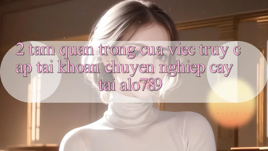 2. Tầm Quan Trọng Của Việc “Truy cập tài khoản Chuyên nghiệp cậy” Tại Alo789