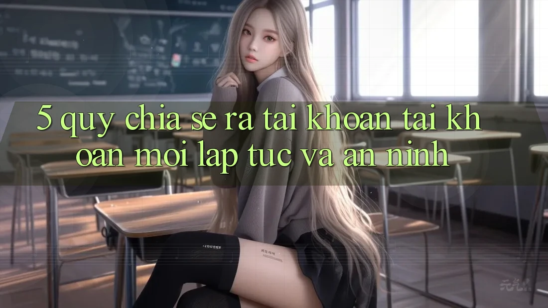 5. Quy Chia sẻ ra tài khoản Tài Khoản Mới Lập tức và An ninh