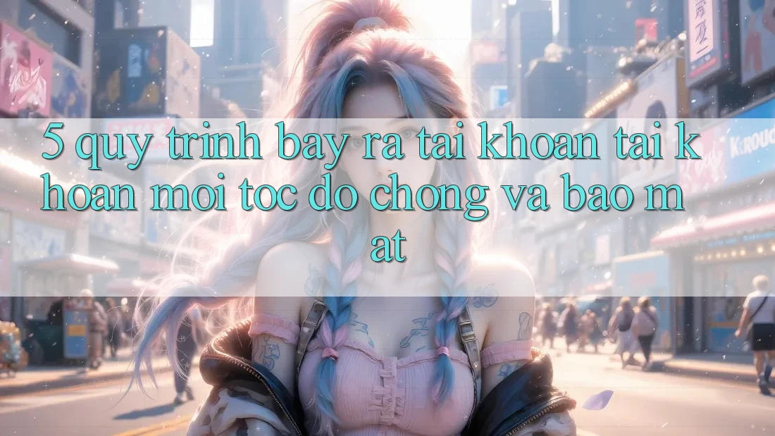 5. Quy Trình Bày ra tài khoản Tài Khoản Mới Tốc độ Chóng và Bảo Mật