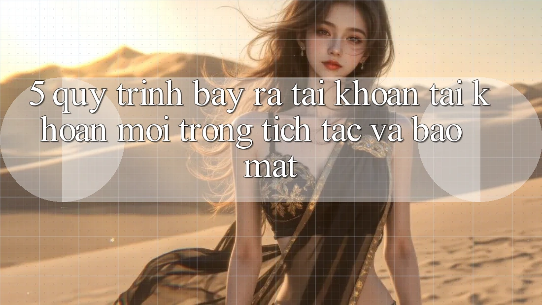 5. Quy Trình Bày ra tài khoản Tài Khoản Mới Trong tích tắc và Bảo Mật 5. Quy Trình Bày ra tài khoản Tài Khoản Mới Trong tích tắc và Bảo Mật