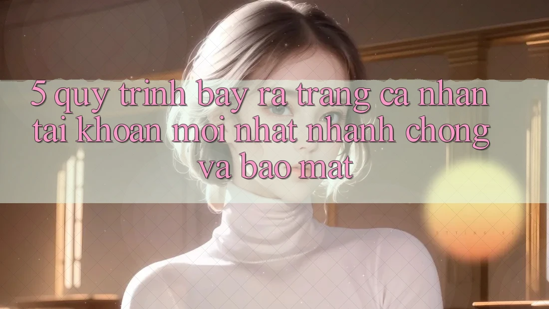 5. Quy Trình Bày ra trang cá nhân Tài Khoản Mới nhất Nhanh chóng và Bảo mật