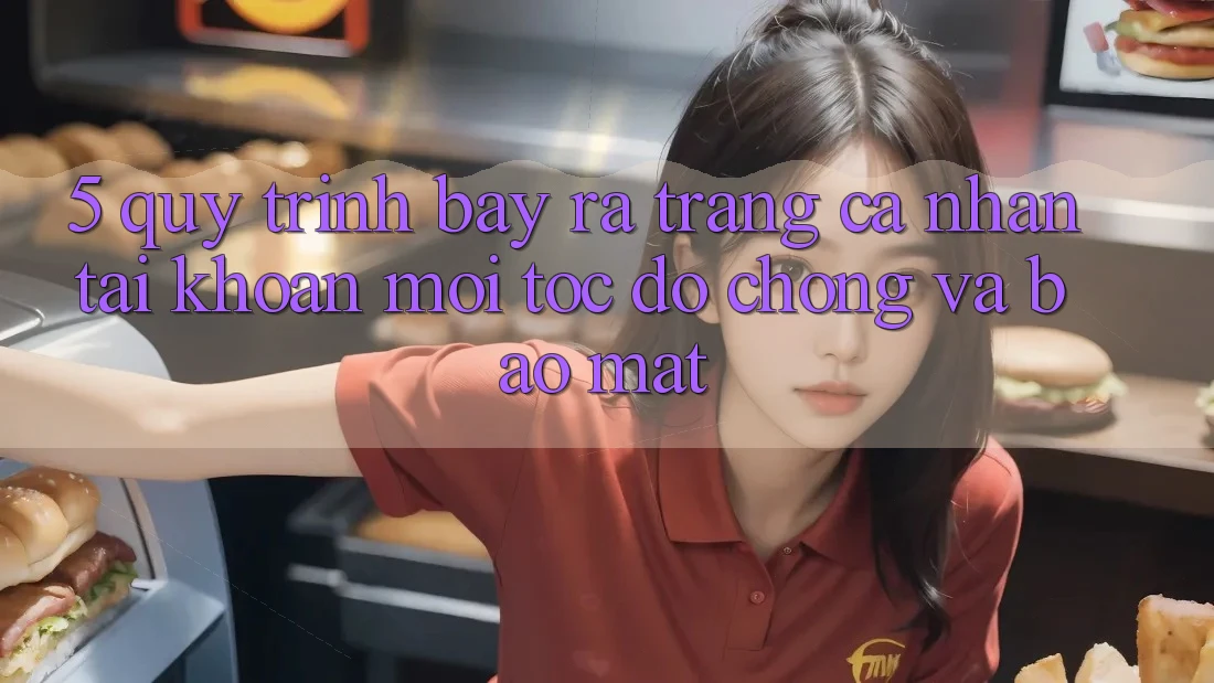 5. Quy Trình Bày ra trang cá nhân Tài Khoản Mới Tốc độ Chóng và Bảo Mật