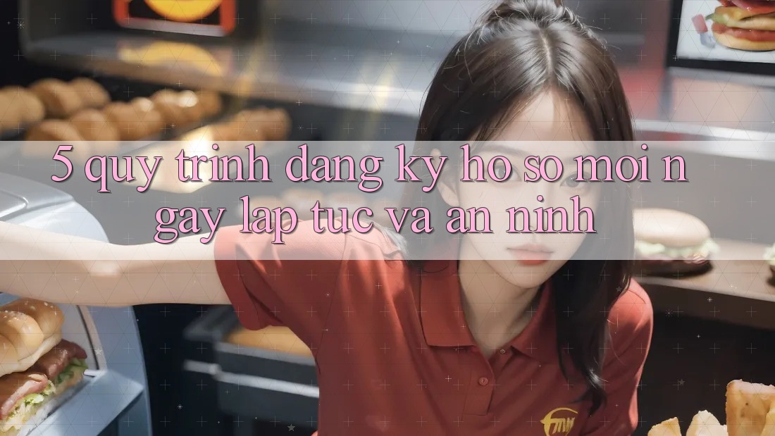 5. Quy Trình Đăng Ký Hồ sơ Mới Ngay lập tức và An ninh