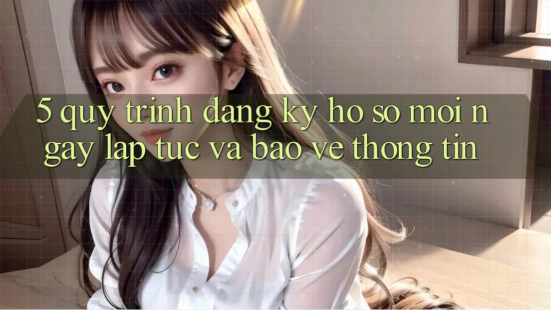 5. Quy Trình Đăng ký Hồ sơ Mới Ngay lập tức và Bảo vệ thông tin