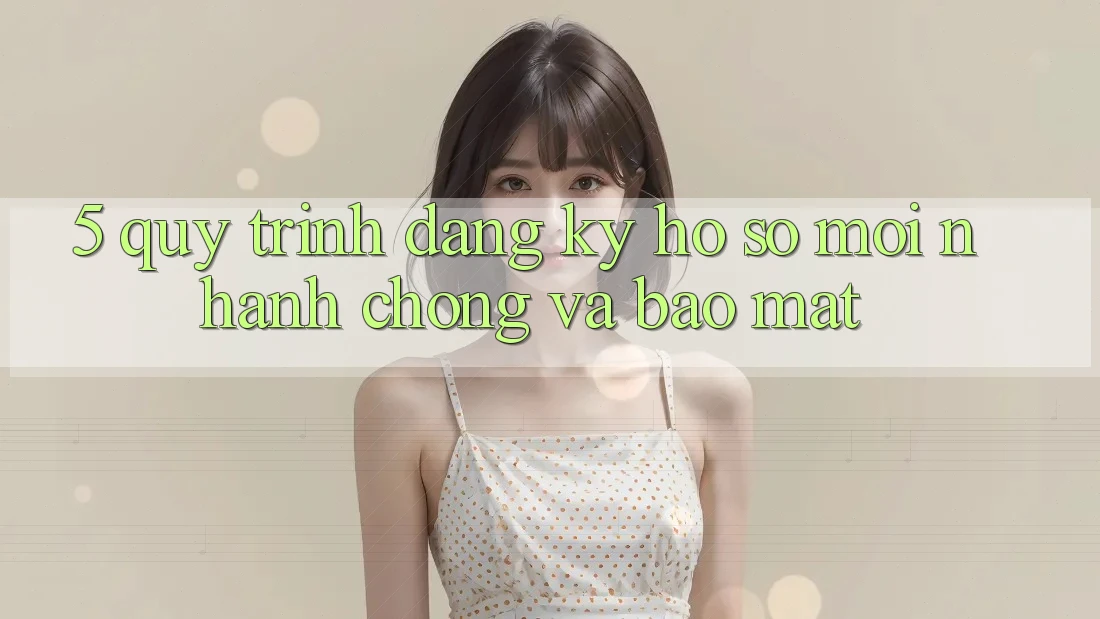 5. Quy Trình Đăng Ký Hồ sơ Mới Nhanh Chóng và Bảo Mật