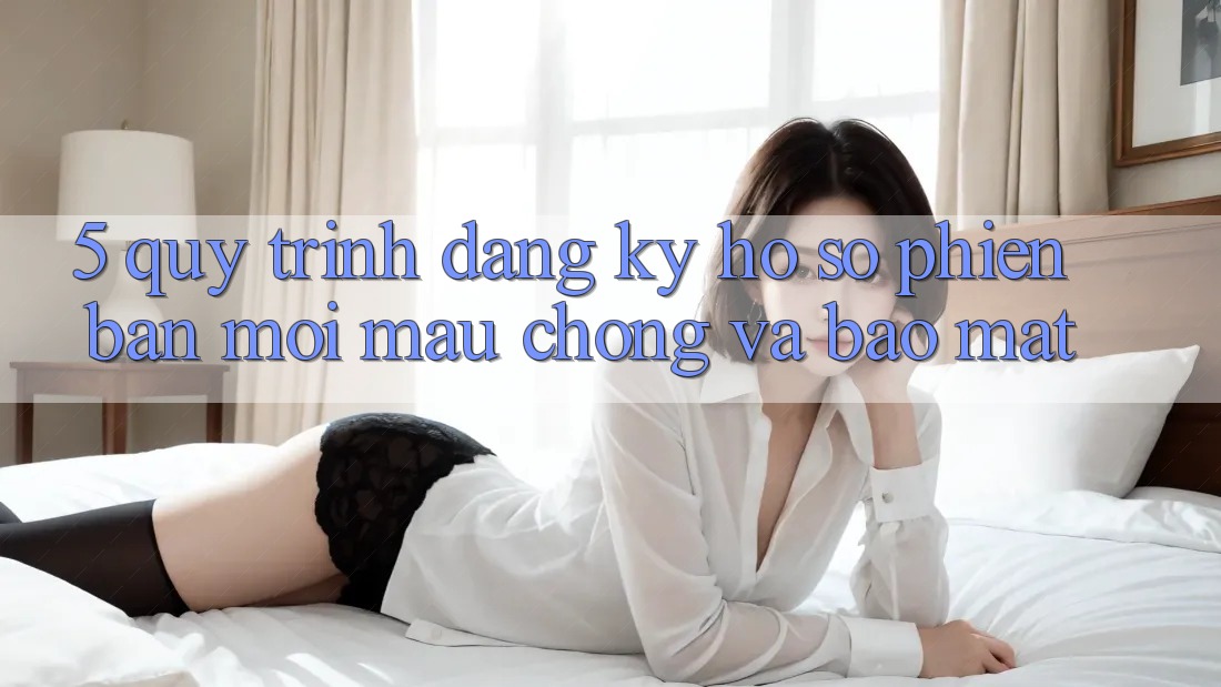 5. Quy Trình Đăng Ký Hồ sơ Phiên bản mới Mau Chóng và Bảo Mật 5. Quy Trình Đăng Ký Hồ sơ Phiên bản mới Mau Chóng và Bảo Mật