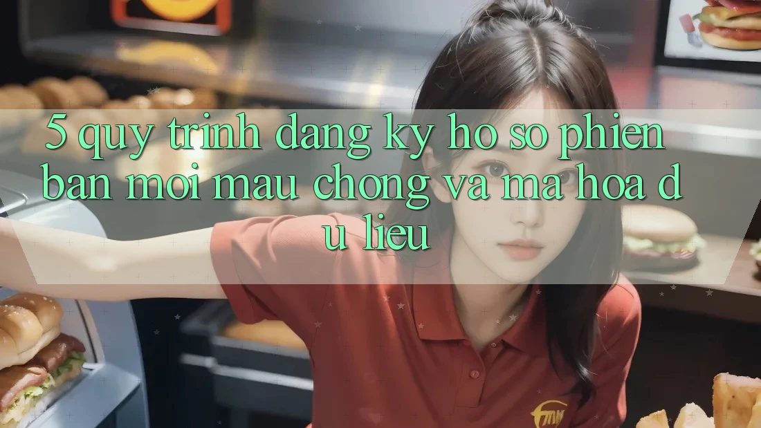 5. Quy Trình Đăng Ký Hồ sơ Phiên bản mới Mau Chóng và Mã hóa dữ liệu