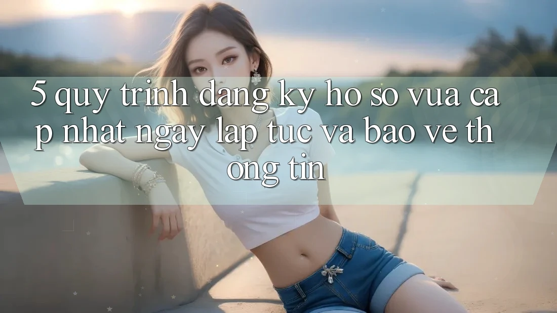 5. Quy Trình Đăng Ký Hồ sơ Vừa cập nhật Ngay lập tức và Bảo vệ thông tin