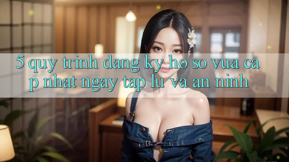 5. Quy Trình Đăng Ký Hồ sơ Vừa cập nhật Ngay tắp lự và An ninh