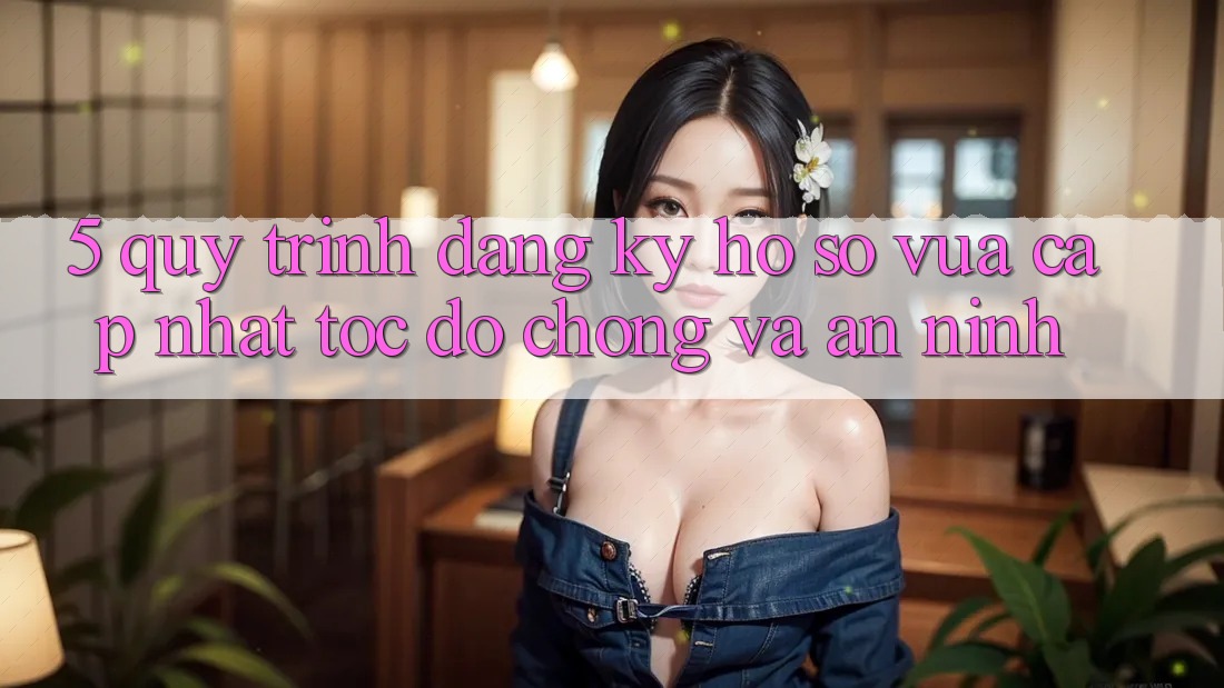 5. Quy Trình Đăng Ký Hồ sơ Vừa cập nhật Tốc độ Chóng và An ninh