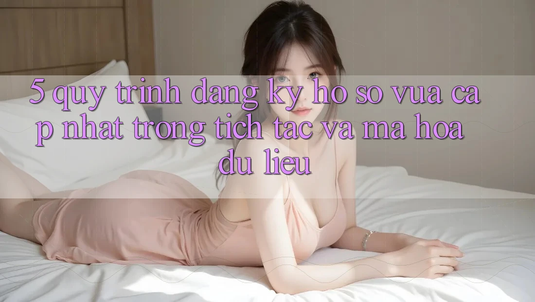 5. Quy Trình Đăng Ký Hồ sơ Vừa cập nhật Trong tích tắc và Mã hóa dữ liệu