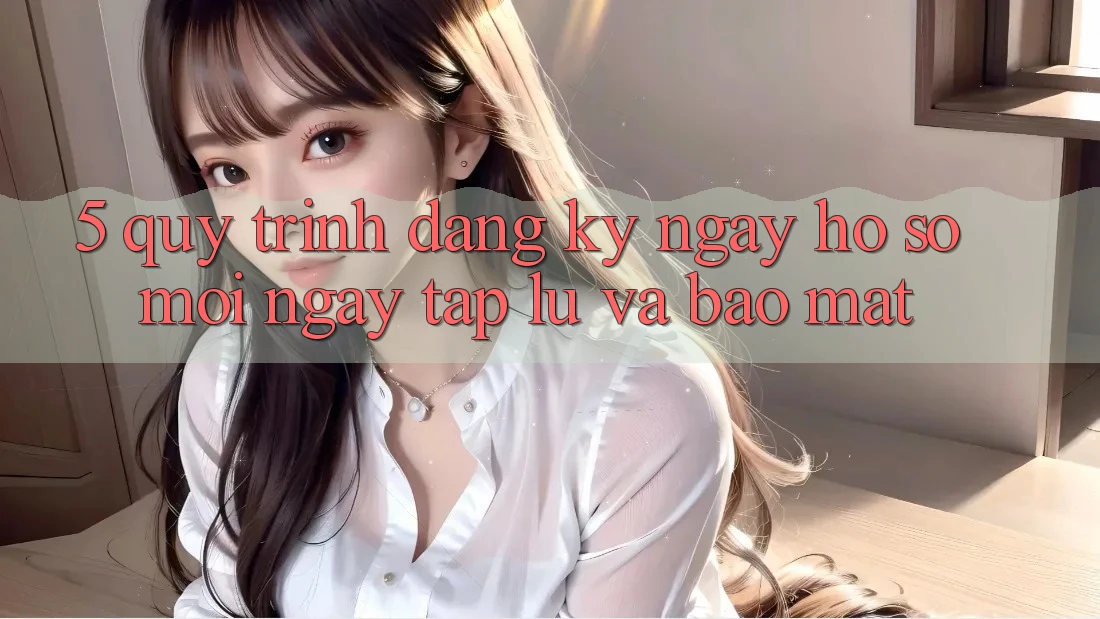 5. Quy Trình Đăng ký ngay Hồ sơ Mới Ngay tắp lự và Bảo Mật