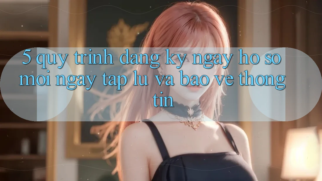 5. Quy Trình Đăng ký ngay Hồ sơ Mới Ngay tắp lự và Bảo vệ thông tin 5. Quy Trình Đăng ký ngay Hồ sơ Mới Ngay tắp lự và Bảo vệ thông tin