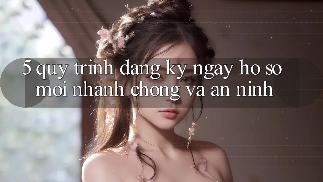 5. Quy Trình Đăng ký ngay Hồ sơ Mới Nhanh chóng và An ninh