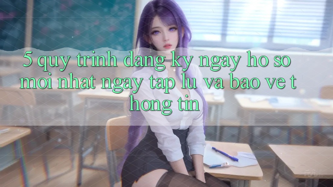 5. Quy Trình Đăng ký ngay Hồ sơ Mới nhất Ngay tắp lự và Bảo vệ thông tin