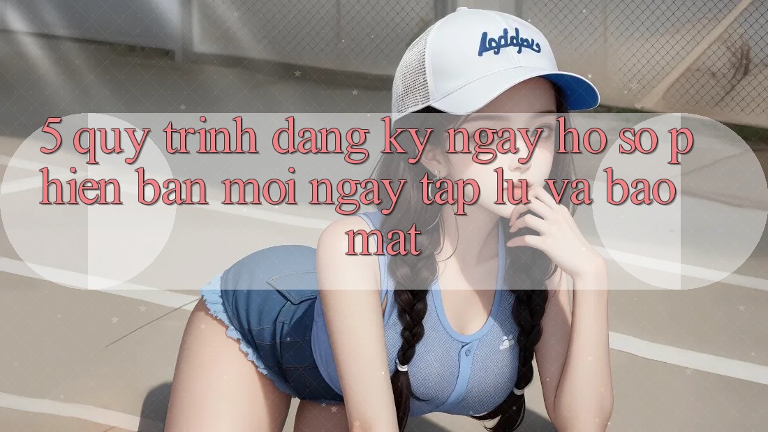 5. Quy Trình Đăng ký ngay Hồ sơ Phiên bản mới Ngay tắp lự và Bảo Mật