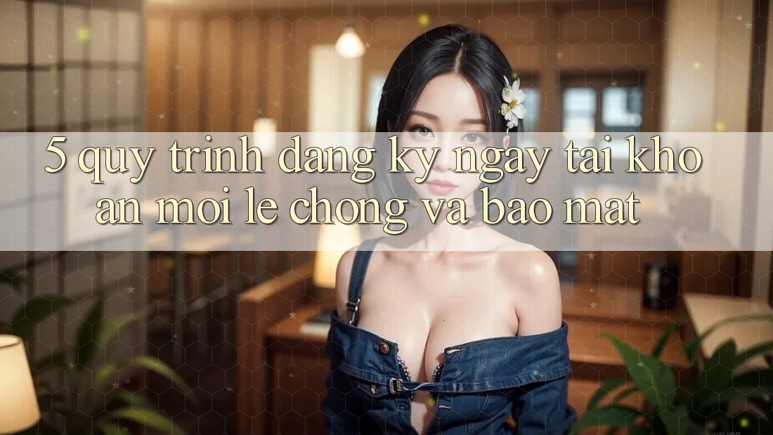 5. Quy Trình Đăng ký ngay Tài Khoản Mới Lẹ Chóng và Bảo Mật