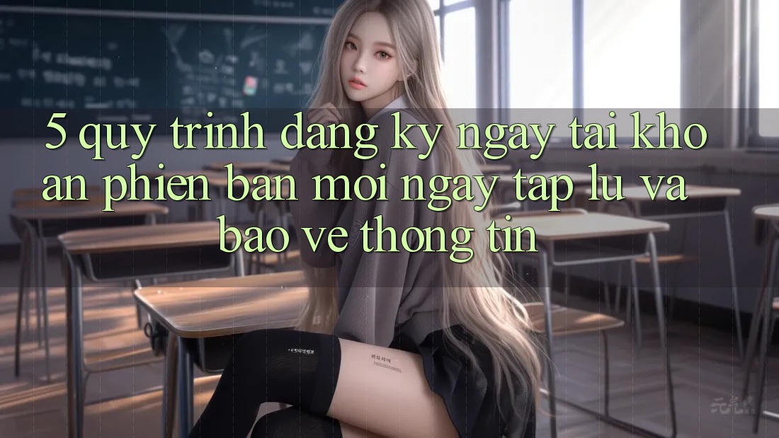 5. Quy Trình Đăng ký ngay Tài Khoản Phiên bản mới Ngay tắp lự và Bảo vệ thông tin