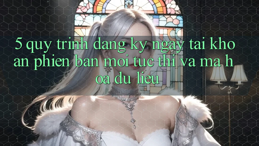 5. Quy Trình Đăng ký ngay Tài Khoản Phiên bản mới Tức thì và Mã hóa dữ liệu