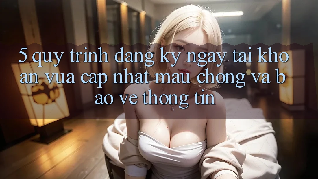 5. Quy Trình Đăng ký ngay Tài Khoản Vừa cập nhật Mau Chóng và Bảo vệ thông tin