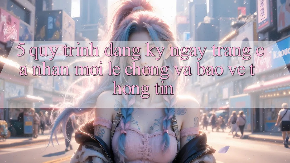 5. Quy Trình Đăng ký ngay Trang cá nhân Mới Lẹ Chóng và Bảo vệ thông tin