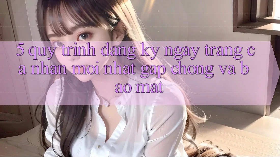 5. Quy Trình Đăng ký ngay Trang cá nhân Mới nhất Gấp Chóng và Bảo Mật