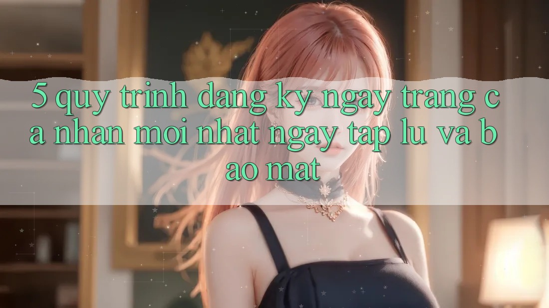 5. Quy Trình Đăng ký ngay Trang cá nhân Mới nhất Ngay tắp lự và Bảo Mật