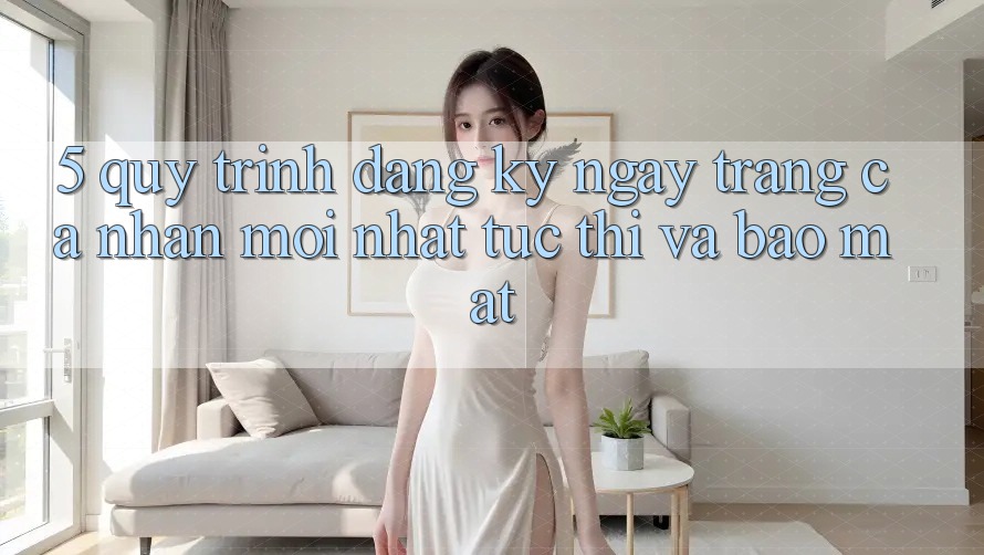 5. Quy Trình Đăng ký ngay Trang cá nhân Mới nhất Tức thì và Bảo Mật