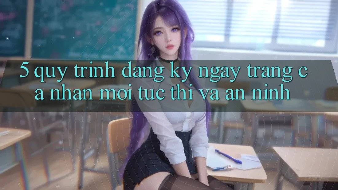 5. Quy Trình Đăng ký ngay Trang cá nhân Mới Tức thì và An ninh