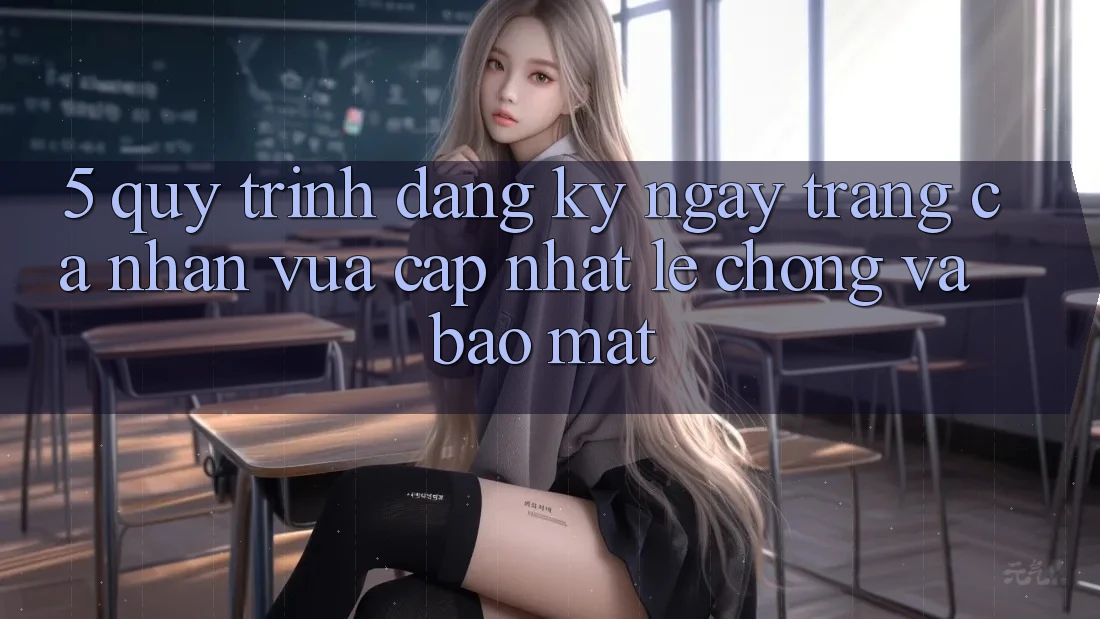 5. Quy Trình Đăng ký ngay Trang cá nhân Vừa cập nhật Lẹ Chóng và Bảo Mật