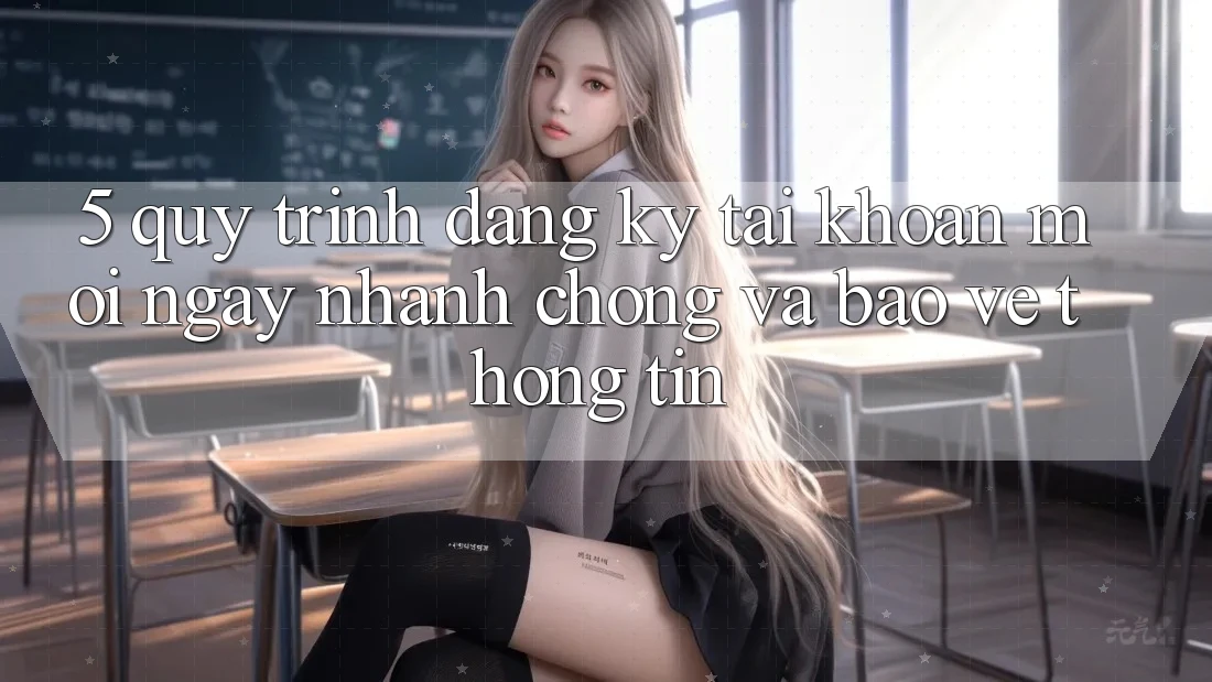 5. Quy Trình Đăng Ký Tài Khoản Mới Ngay nhanh chóng và Bảo vệ thông tin 5. Quy Trình Đăng Ký Tài Khoản Mới Ngay nhanh chóng và Bảo vệ thông tin