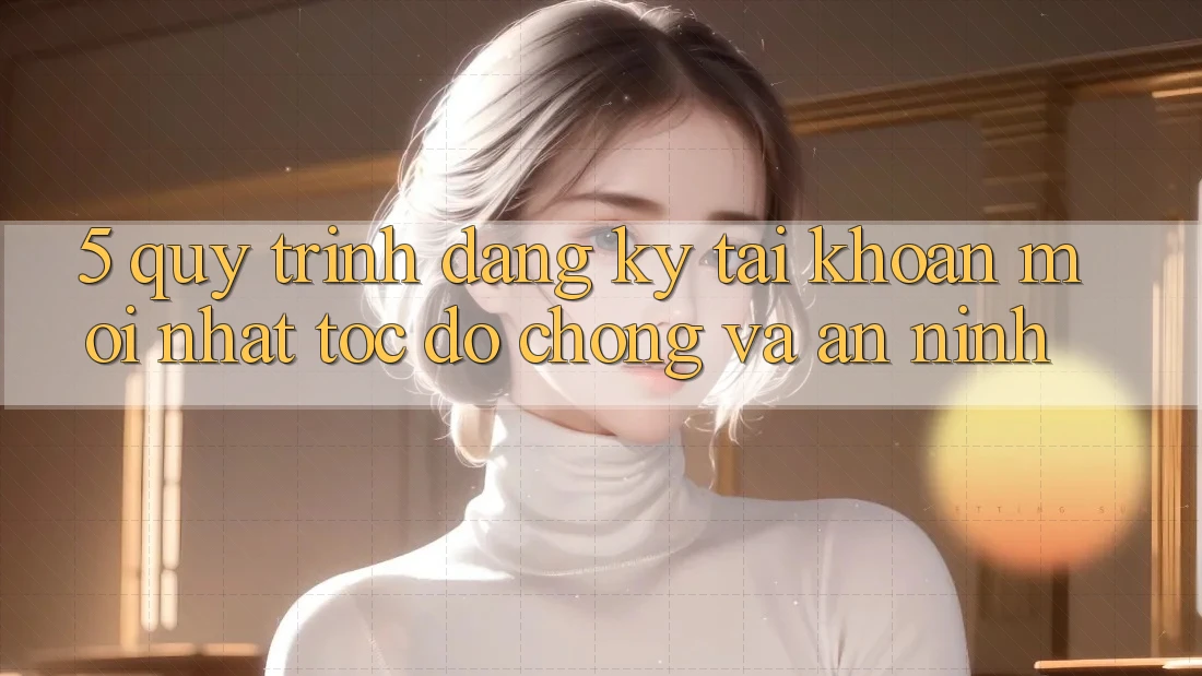 5. Quy Trình Đăng Ký Tài Khoản Mới nhất Tốc độ Chóng và An ninh