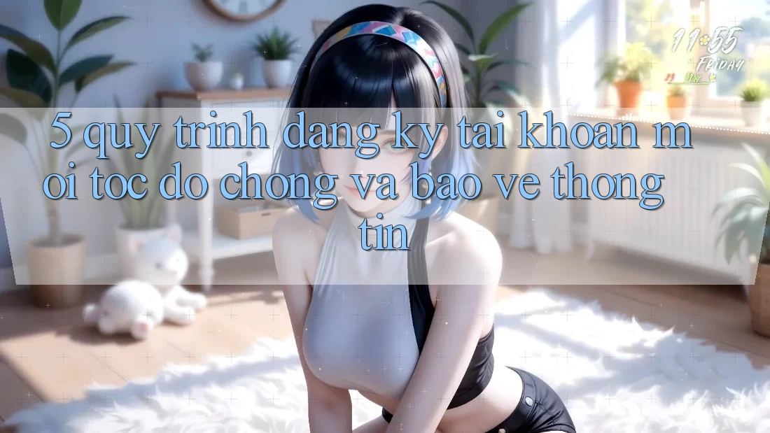 5. Quy Trình Đăng Ký Tài Khoản Mới Tốc độ Chóng và Bảo vệ thông tin