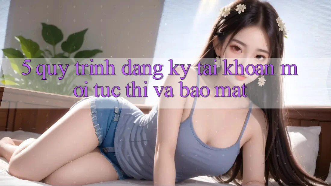 5. Quy Trình Đăng Ký Tài Khoản Mới Tức thì và Bảo Mật