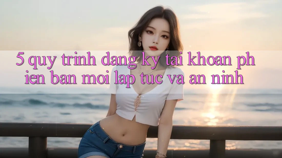 5. Quy Trình Đăng Ký Tài Khoản Phiên bản mới Lập tức và An ninh 5. Quy Trình Đăng Ký Tài Khoản Phiên bản mới Lập tức và An ninh