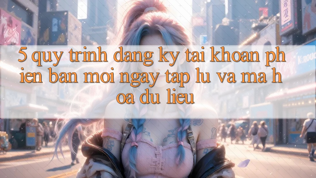 5. Quy Trình Đăng Ký Tài Khoản Phiên bản mới Ngay tắp lự và Mã hóa dữ liệu