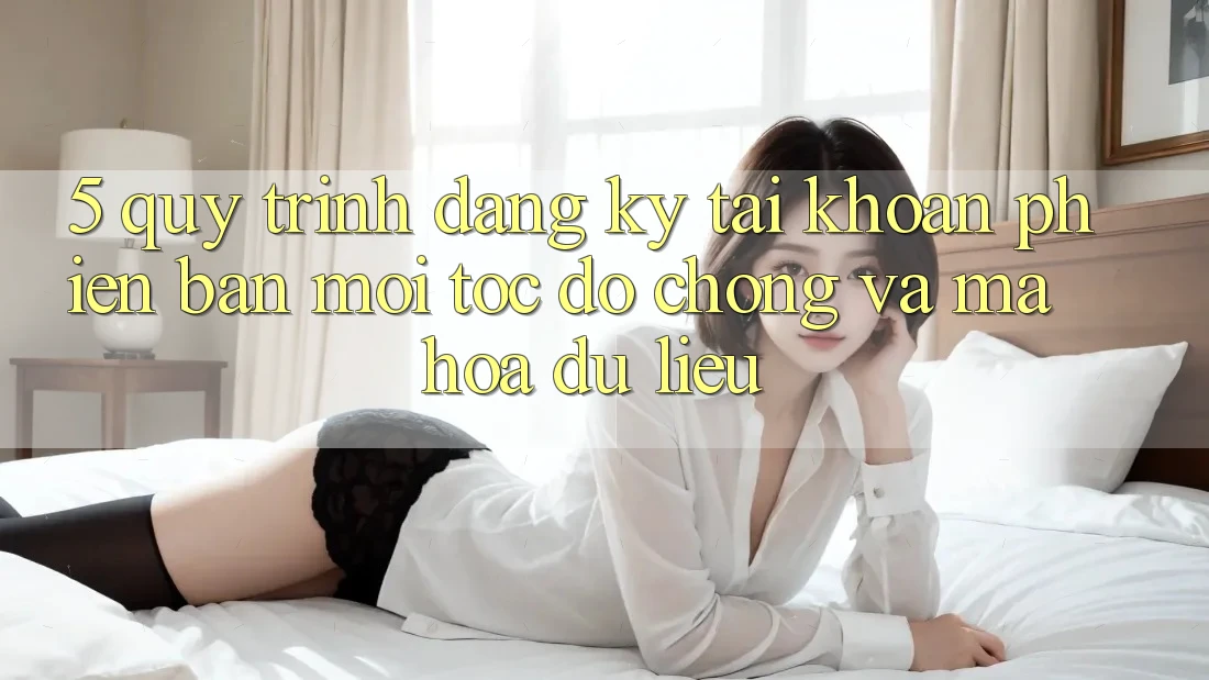 5. Quy Trình Đăng ký Tài Khoản Phiên bản mới Tốc độ Chóng và Mã hóa dữ liệu