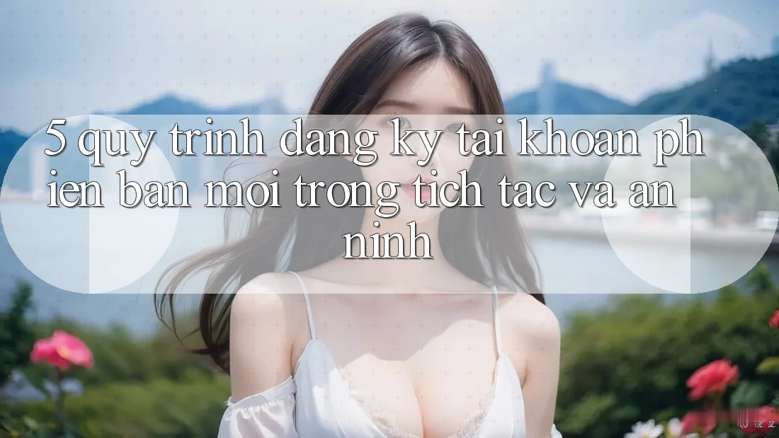 5. Quy Trình Đăng Ký Tài Khoản Phiên bản mới Trong tích tắc và An ninh