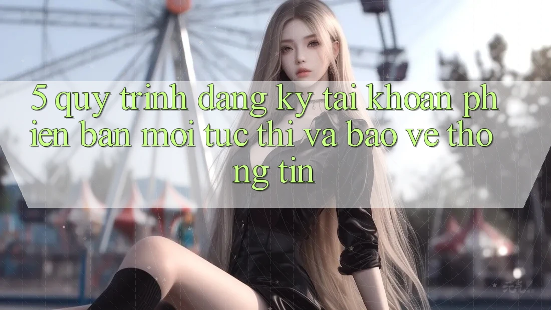 5. Quy Trình Đăng Ký Tài Khoản Phiên bản mới Tức thì và Bảo vệ thông tin