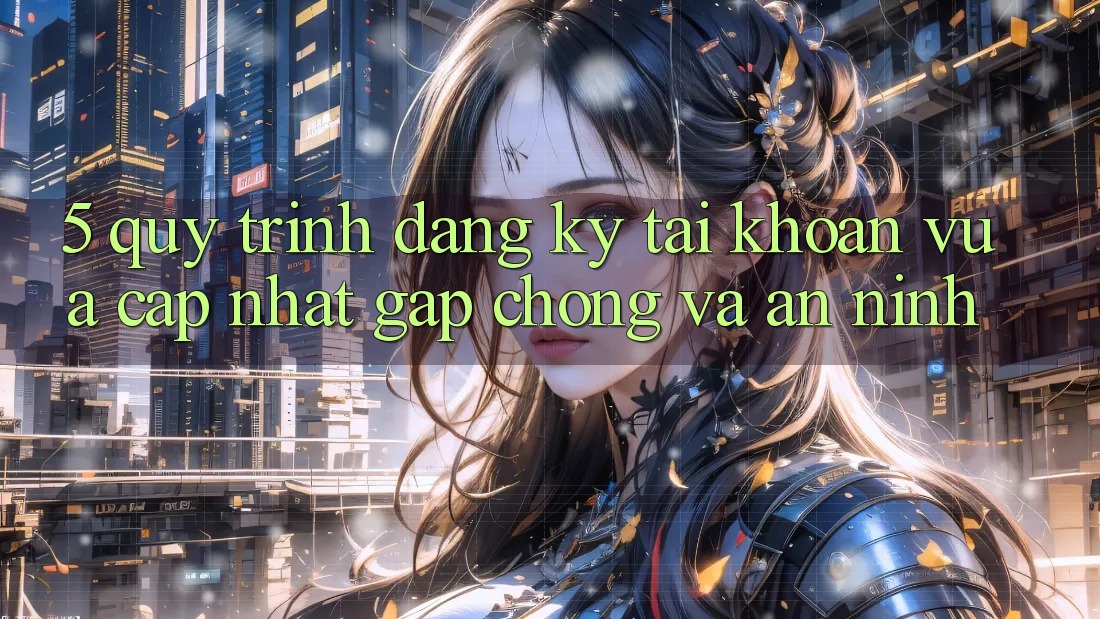 5. Quy Trình Đăng Ký Tài Khoản Vừa cập nhật Gấp Chóng và An ninh