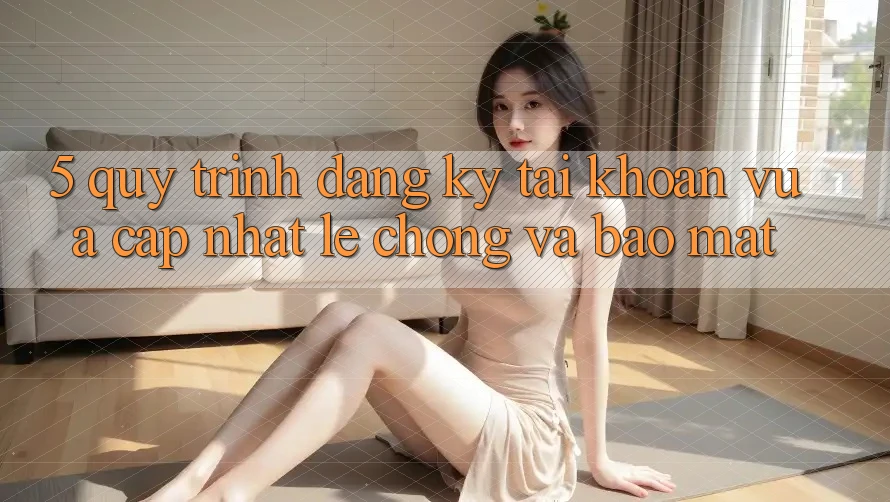 5. Quy Trình Đăng Ký Tài khoản Vừa cập nhật Lẹ Chóng và Bảo Mật