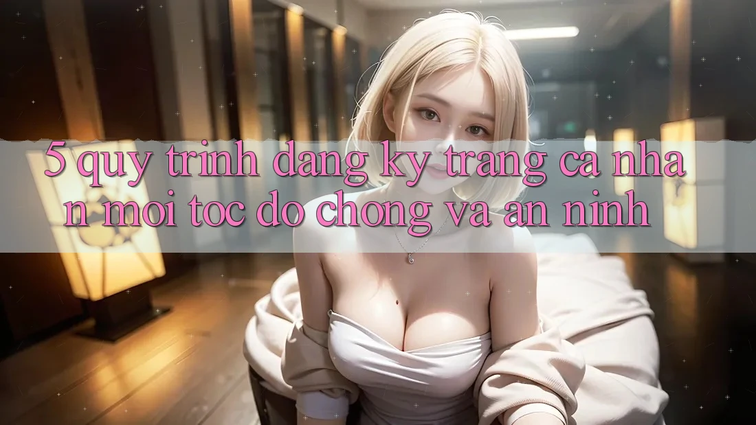 5. Quy Trình Đăng Ký Trang cá nhân Mới Tốc độ Chóng và An ninh