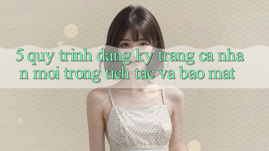 5. Quy Trình Đăng Ký Trang cá nhân Mới Trong tích tắc và Bảo Mật