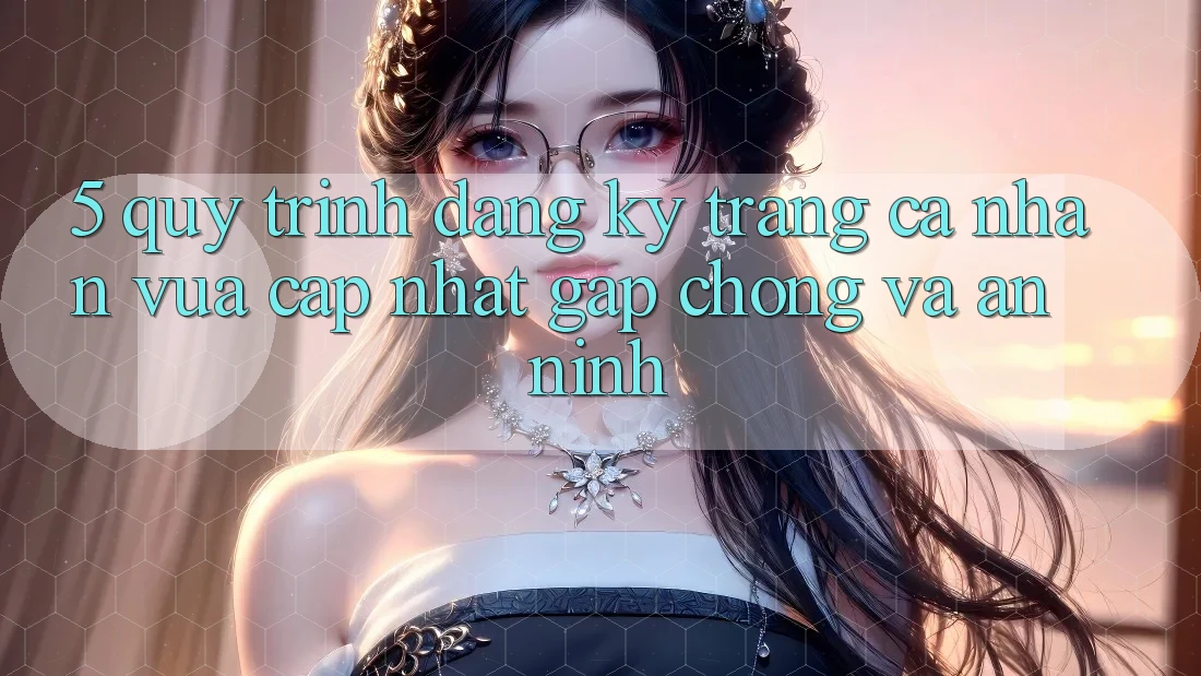 5. Quy Trình Đăng Ký Trang cá nhân Vừa cập nhật Gấp Chóng và An ninh