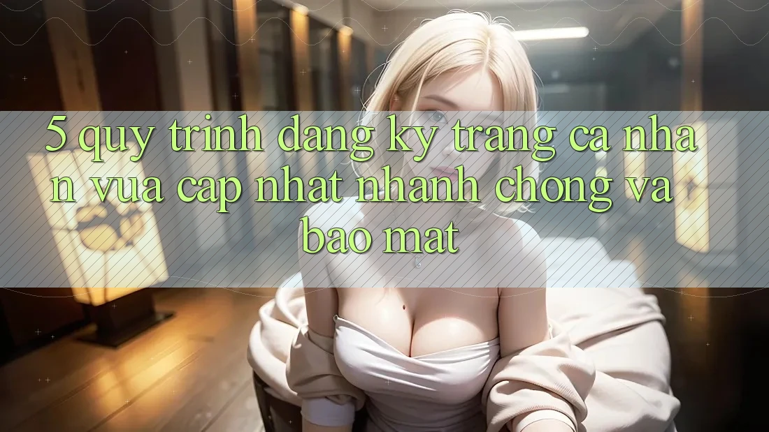 5. Quy Trình Đăng Ký Trang cá nhân Vừa cập nhật Nhanh chóng và Bảo Mật