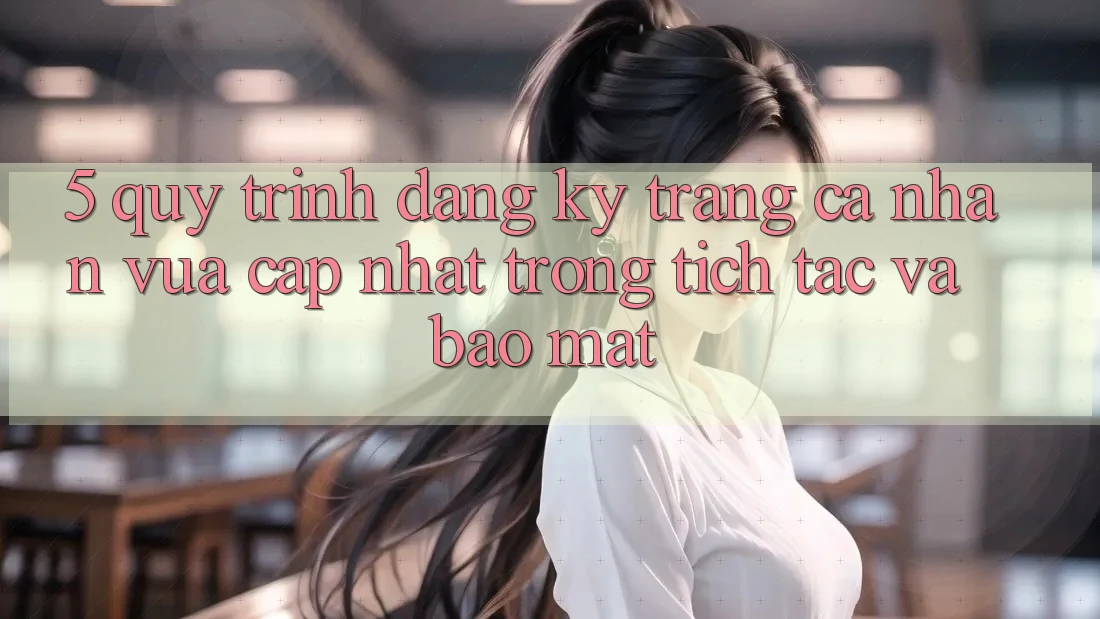 5. Quy Trình Đăng Ký Trang cá nhân Vừa cập nhật Trong tích tắc và Bảo Mật