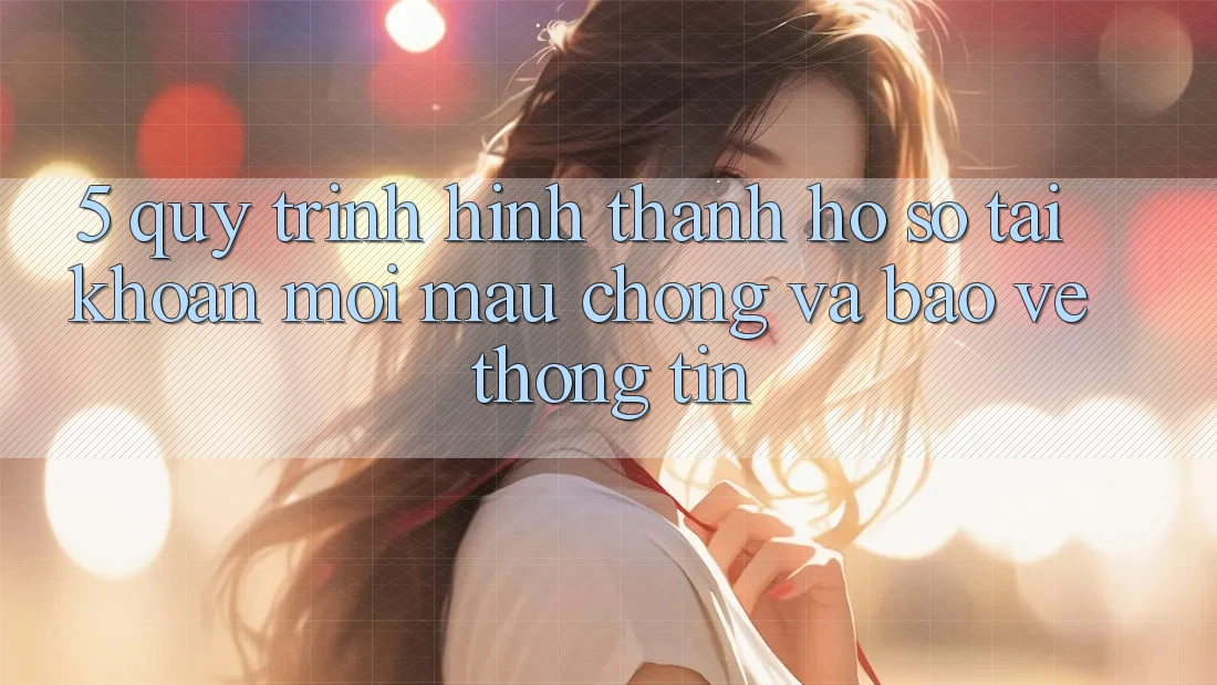 5. Quy Trình Hình thành hồ sơ Tài Khoản Mới Mau Chóng và Bảo vệ thông tin