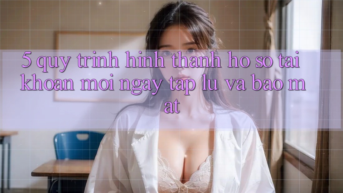 5. Quy Trình Hình thành hồ sơ Tài Khoản Mới Ngay tắp lự và Bảo Mật 5. Quy Trình Hình thành hồ sơ Tài Khoản Mới Ngay tắp lự và Bảo Mật
